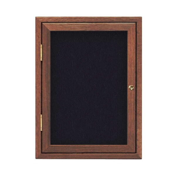 Sliding Glass Door Radius Letterboard, Hdr, 72"x48", Black/Burgundy